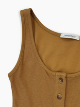 Long Sleeveless Dove Gray Dress with Front Buttons -  | dBlank