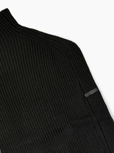 Black Turtleneck Dress in Pearl Knit -  | dBlank