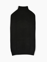Black Turtleneck Dress in Pearl Knit -  | dBlank