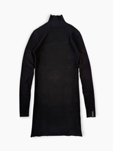 Abito Nero In Costina Con Collo Alto - Nero | dBlank