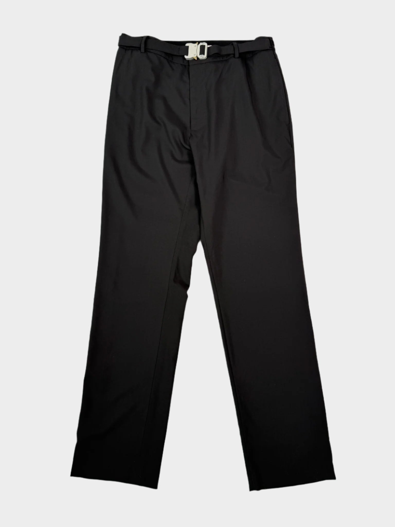 Alyx pantaloni, pantaloni neri Alyx, pantaloni con cintura Alyx, pantaloni con fibbia metallica, pantaloni uomo Alyx, moda streetwear, Qlhype