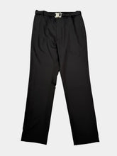 Black Pants With Integrated Belt -  | dBlank