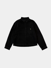 Black Denim Shirt With Front Pocket -  | dBlank