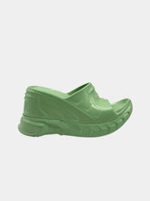 Marshmallow Green Pistachio Wedge Sandals -  | dBlank