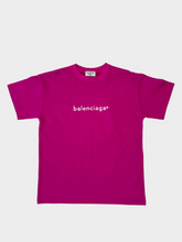 Oversized Fuchsia T-Shirt With Printed Logo -  | dBlank