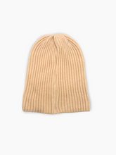 Berretto Nocciola A Coste In Maglia - Beige | dBlank