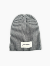 Berretto Grigio Melange A Coste In Maglia - Grigio | dBlank