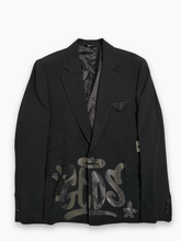 Blazer Graffiti Logo Single Breasted -  | Qlhype