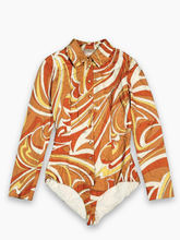 Body Arancione Con Stampa Geometrica - Arancione | dBlank