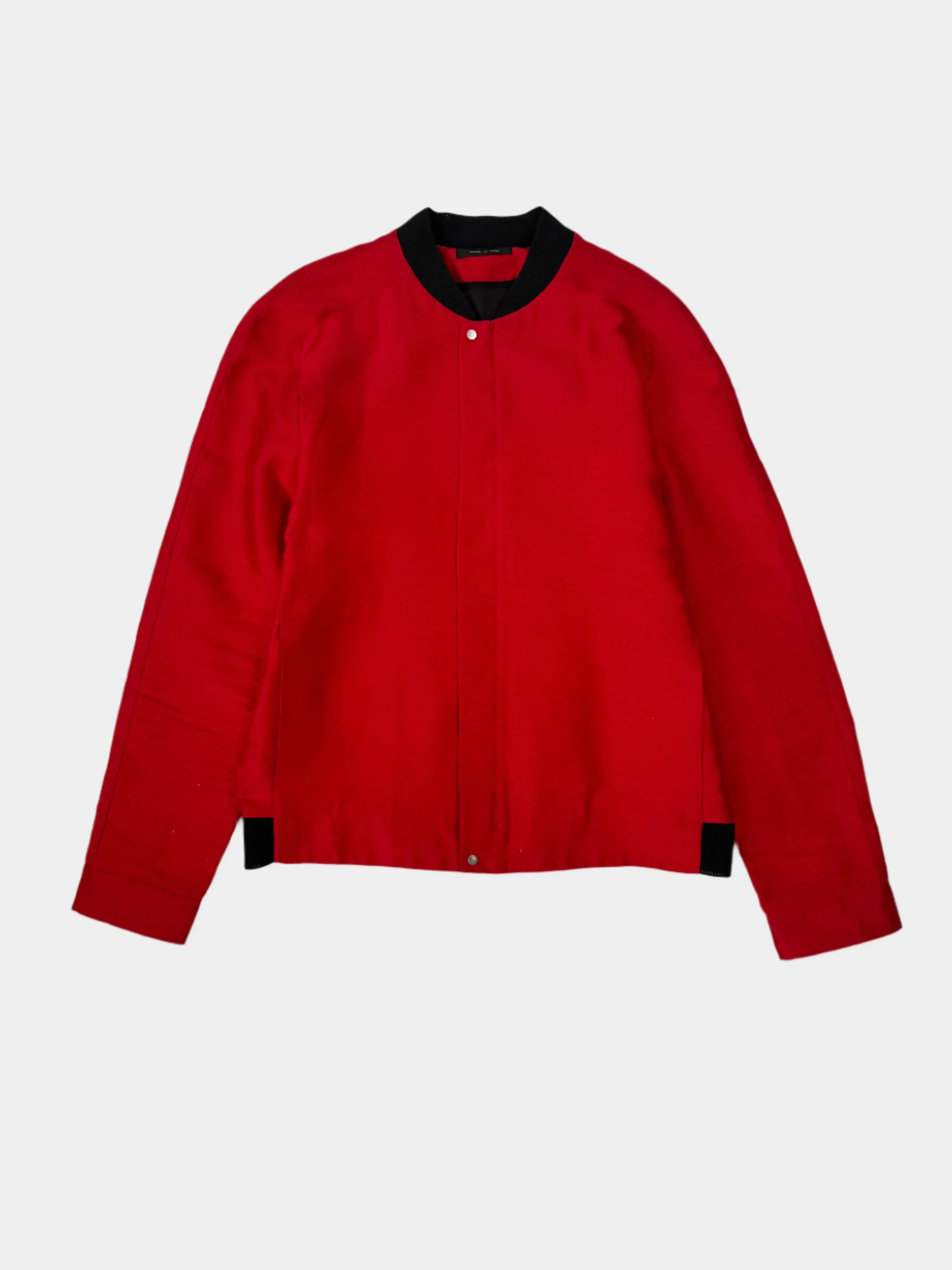 bomber Emporio Armani, giacca leggera uomo, bomber rosso cotone, giacca floreale, giacca primavera uomo, made in Italy

