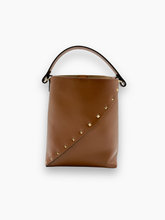 Borsa A Secchiello Rockstud In Pelle Marrone -  | dBlank
