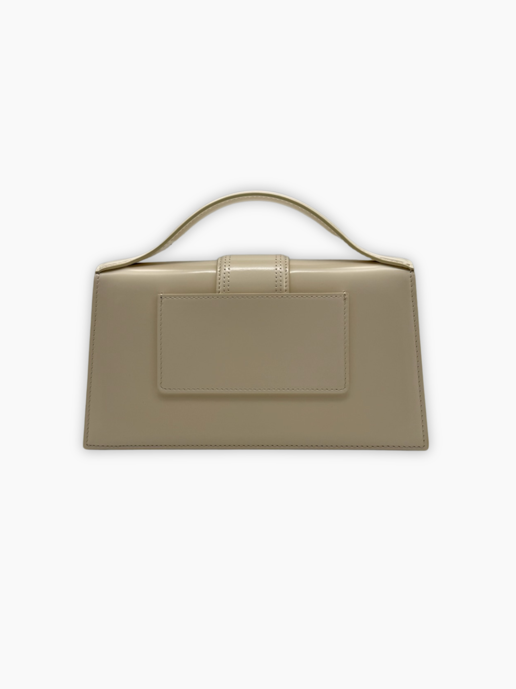 Borsa Jacquemus Le Grand Bambino crema vista retro