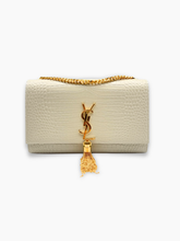 Borsa Kate Medium In Pelle Bianca Cocco - Bianco | dBlank