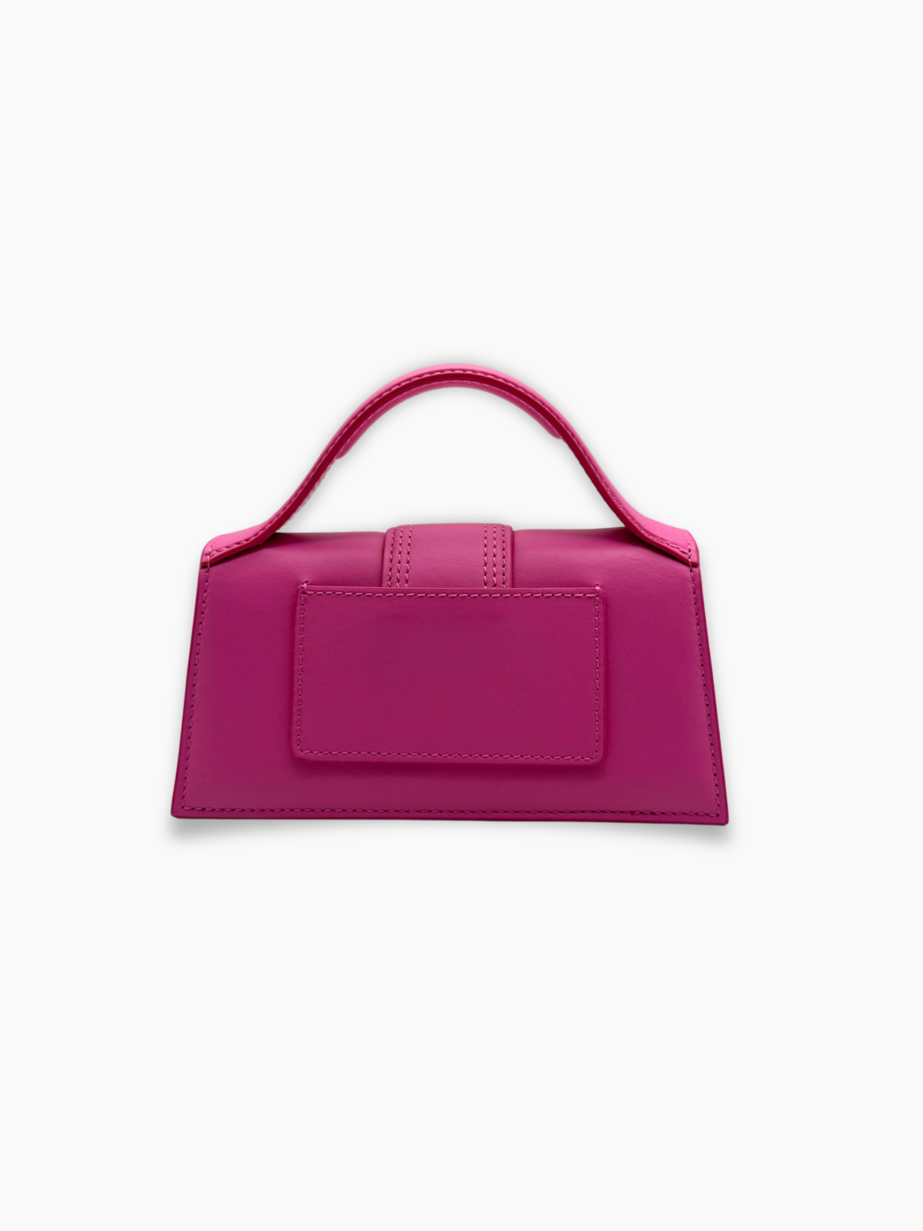 Vista laterale borsa Jacquemus Le Bambino Mini beige in canvas