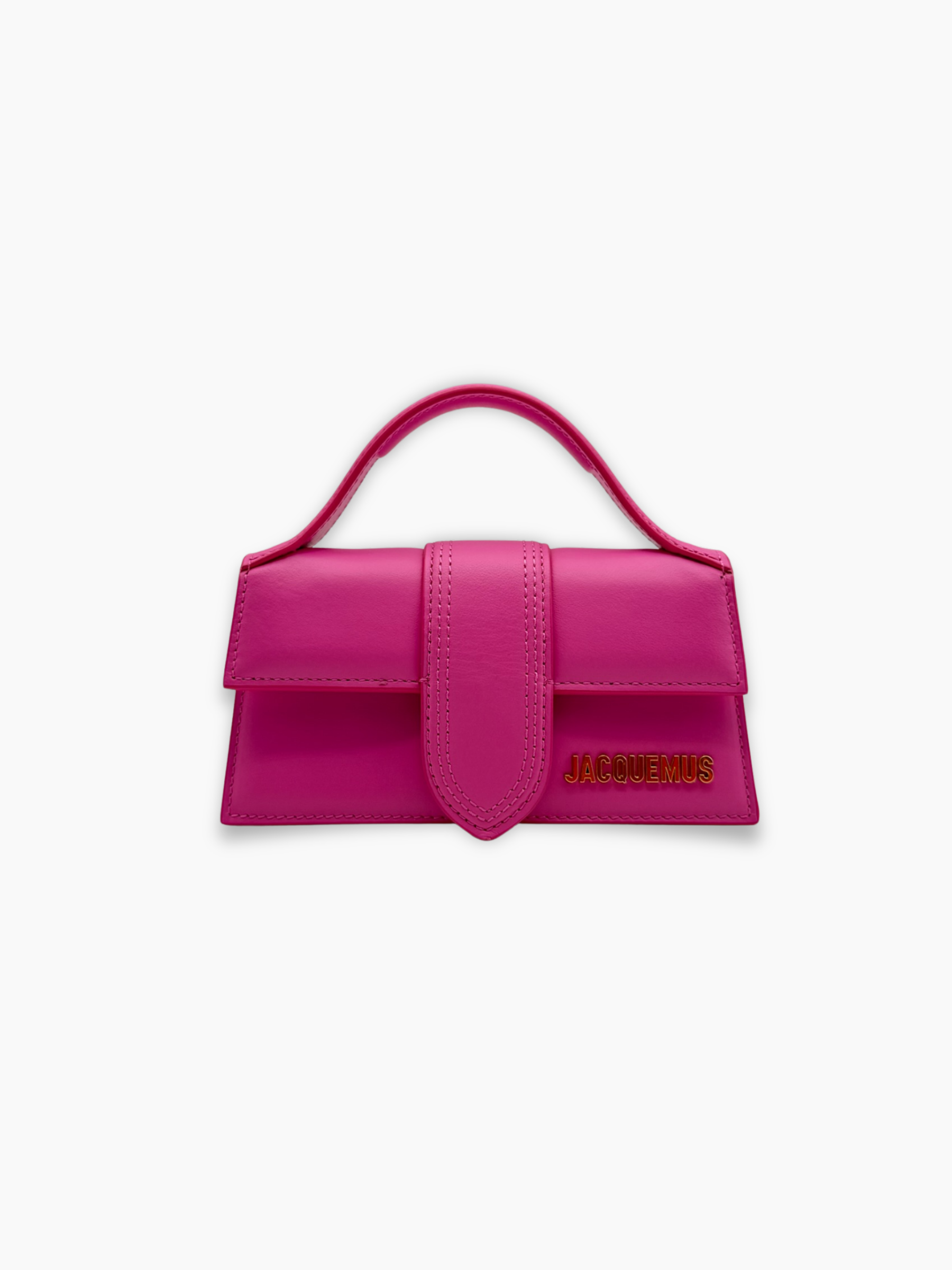 Borsa Jacquemus Le Bambino Mini beige in canvas vista frontale