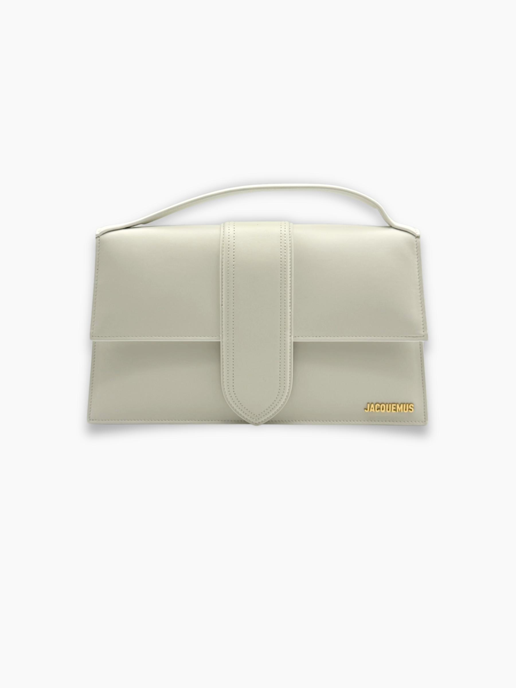 Borsa Jacquemus Le Grand Bambino bianca vista frontale