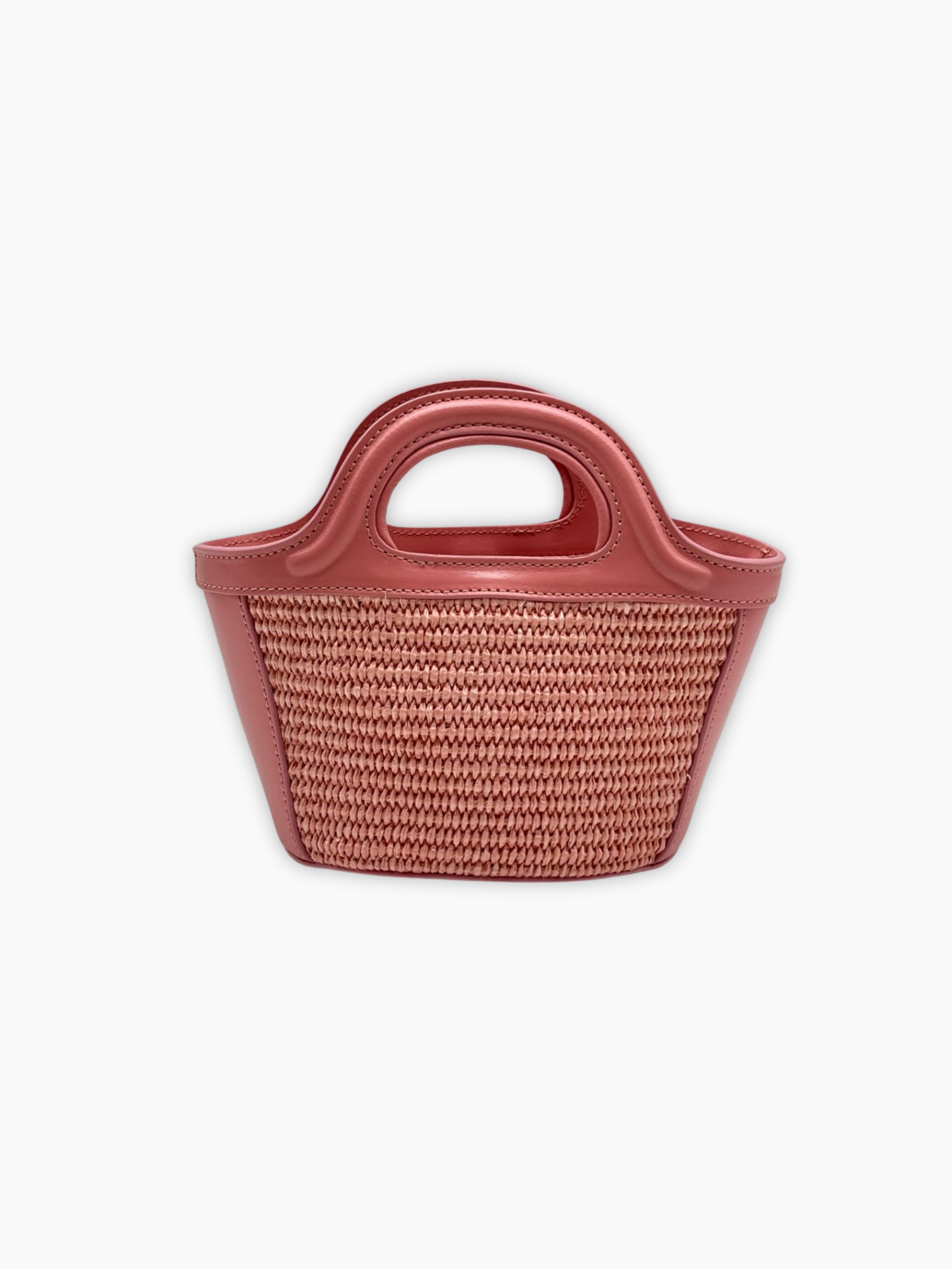 Borsa Marni Tropicalia Bag Micro rosa vista laterale