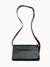 Borsa Nera In Pelle Con Profili Arancioni - Nero | dBlank