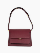 Borsa Trunk Grande In Pelle Bordeaux - Rosso | dBlank
