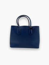 Borsa Media Saffiano Lux Galleria Double Zip Tote - Blu | dBlank