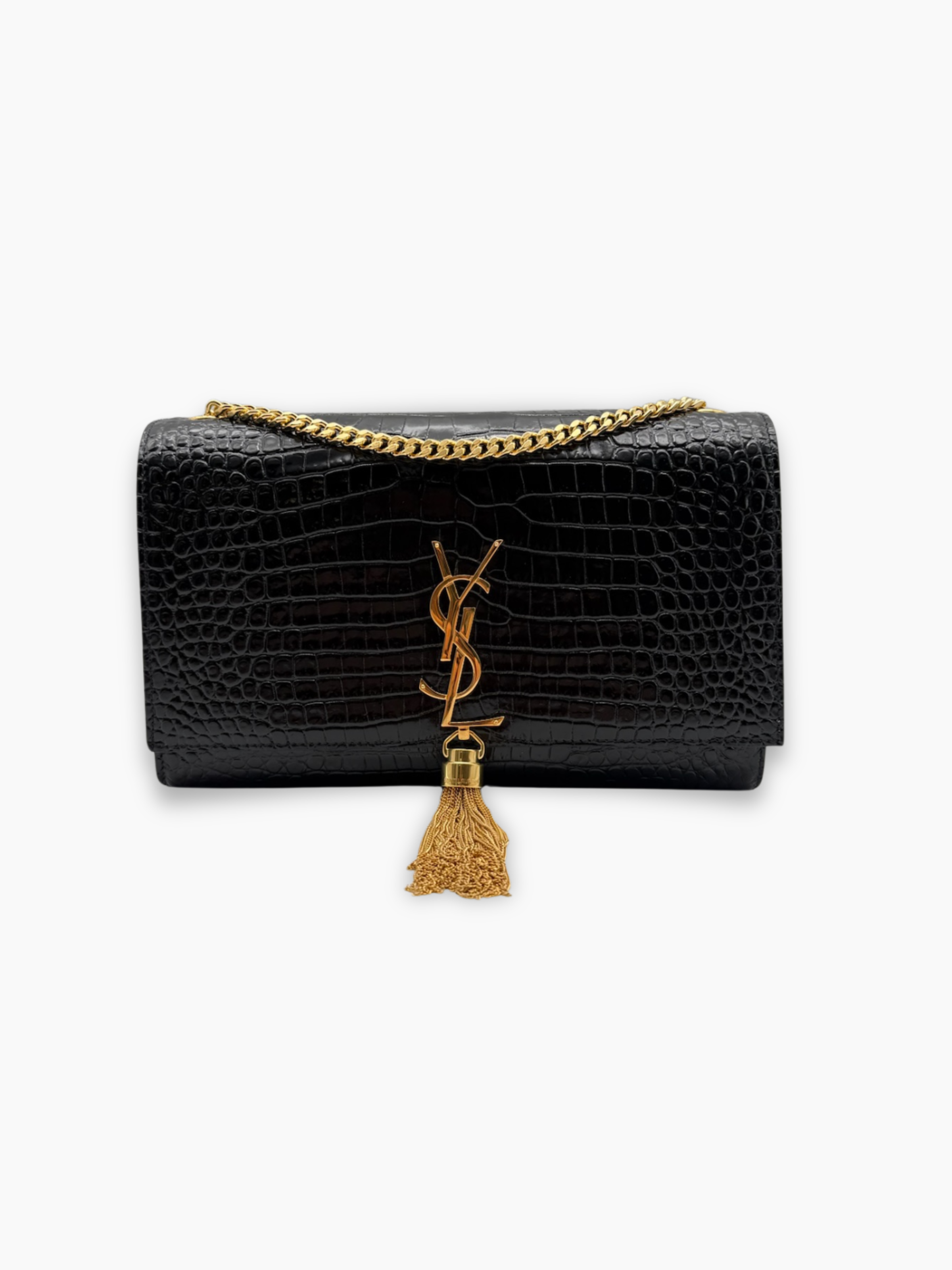 borsa-nera-kate-medium-saint-laurent-effetto-coccodrillo