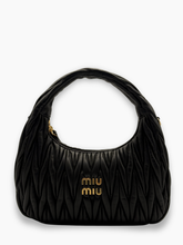 Borsa Nera Matelassé In Pelle Miu Miu - Nero | dBlank