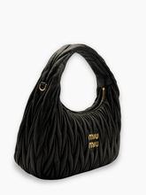 Borsa Nera Matelassé In Pelle Miu Miu - Nero | dBlank