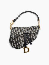 Borsa Saddle Jacquard Medium - Blu | dBlank