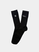 Black Socks With Logo Patch -  | Qlhype