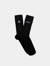 Black Socks With Logo Patch -  | Qlhype