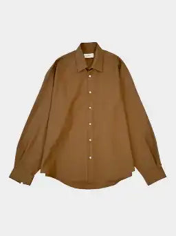 camicia cammello lana vergine, camicia Laneus uomo, camicia elegante lana, camicia invernale, camicia cammello Qlhype