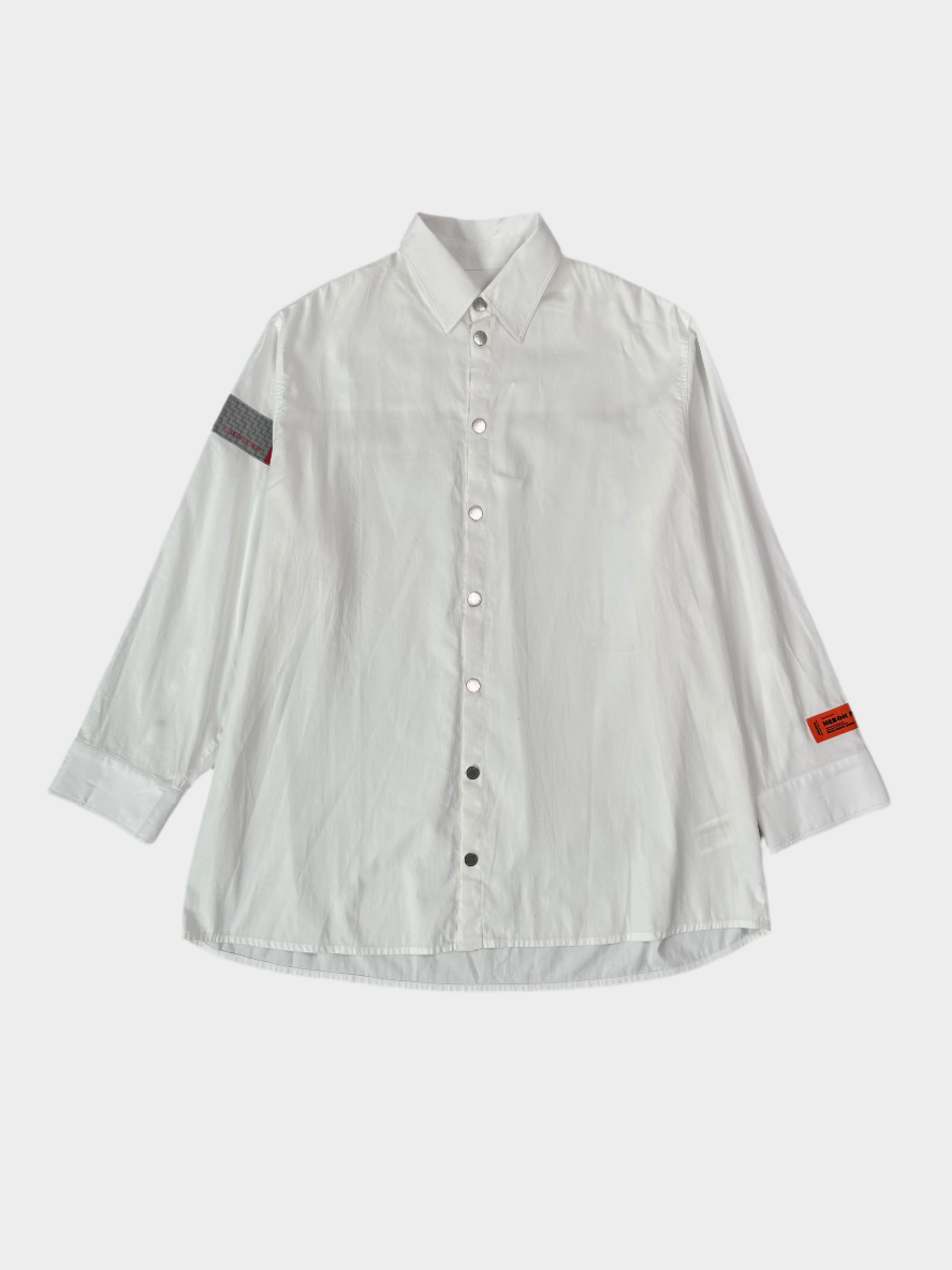 Camicia Heron Preston Propeline Tape bianca vista frontale
