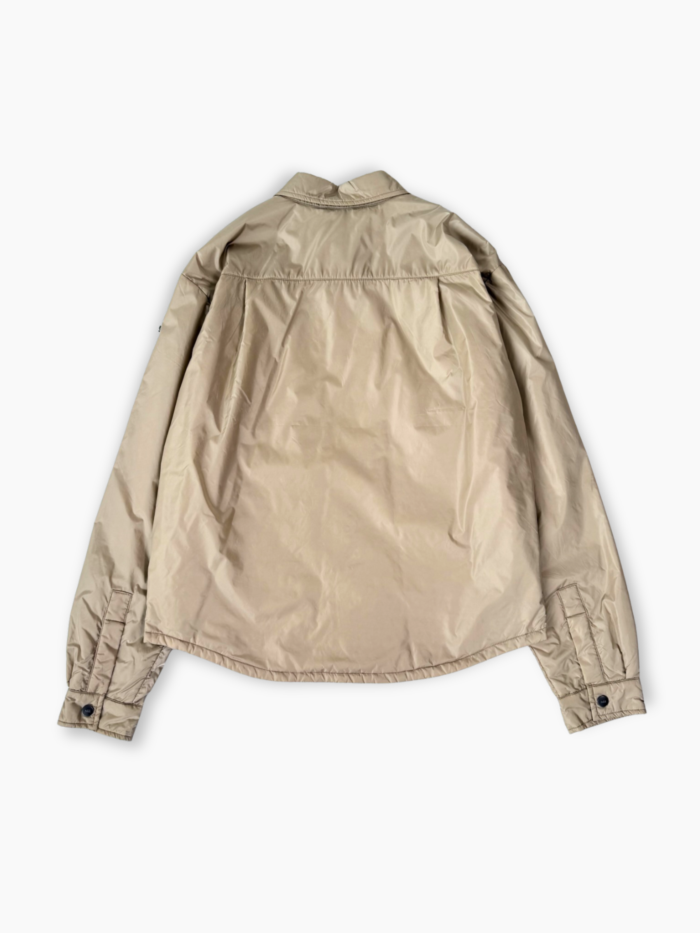 Camicia imbottita beige ADD vista da dietro