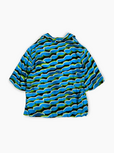 Light Blue Multicolor Shirt With Wave Print -  | dBlank