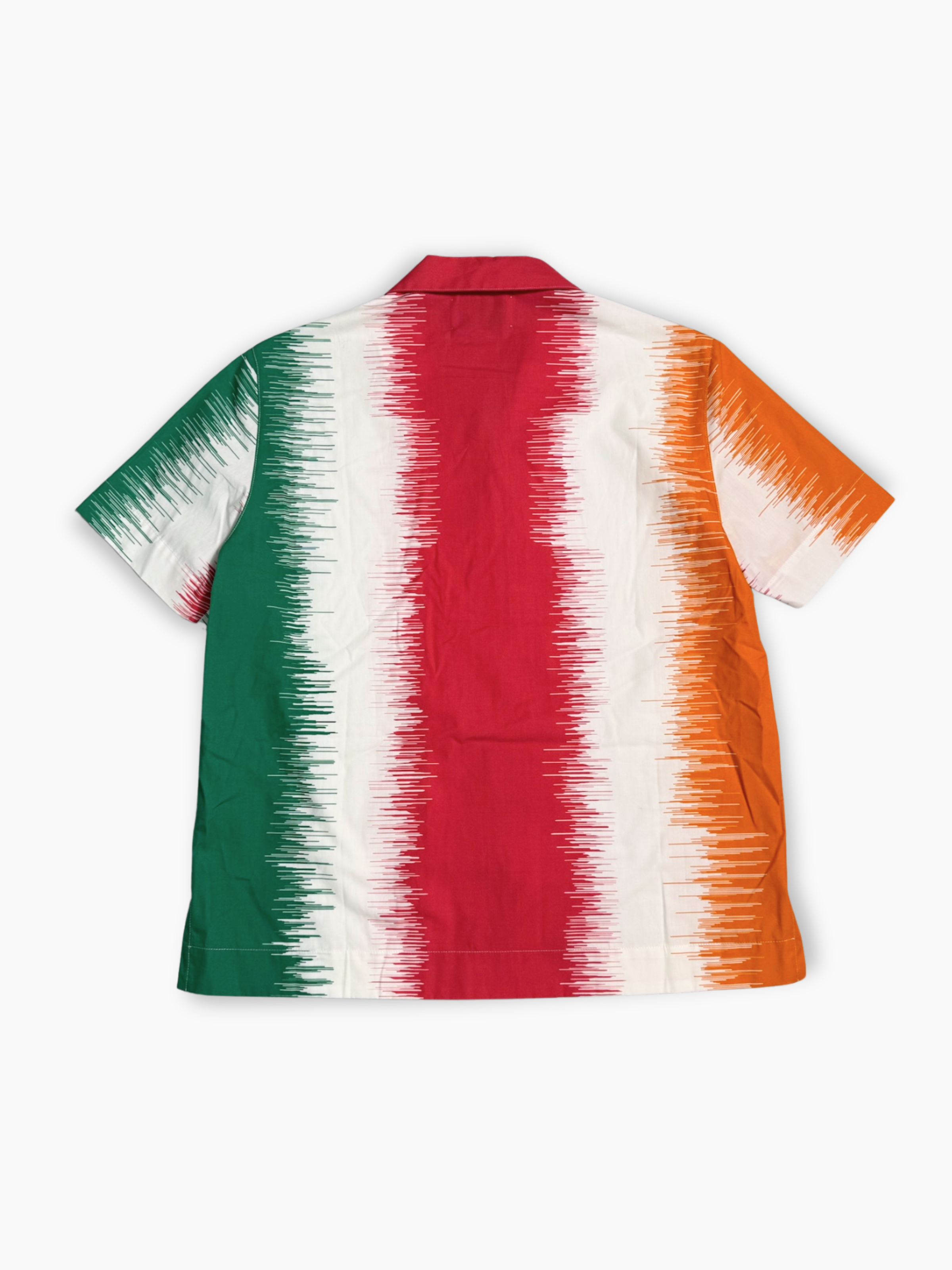 Colletto cubano camicia multicolor ikat 