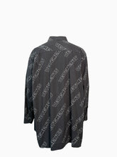 Camicia Nera Logo All Over - Grigio | Qlhype