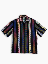 Camicia Nera Con Pattern Multicolor - Multicolore | dBlank