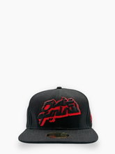 Cappellino Nero Ricamo Rosso - Nero | Qlhype