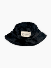 Black Faux Fur Fisherman Hat -  | dBlank