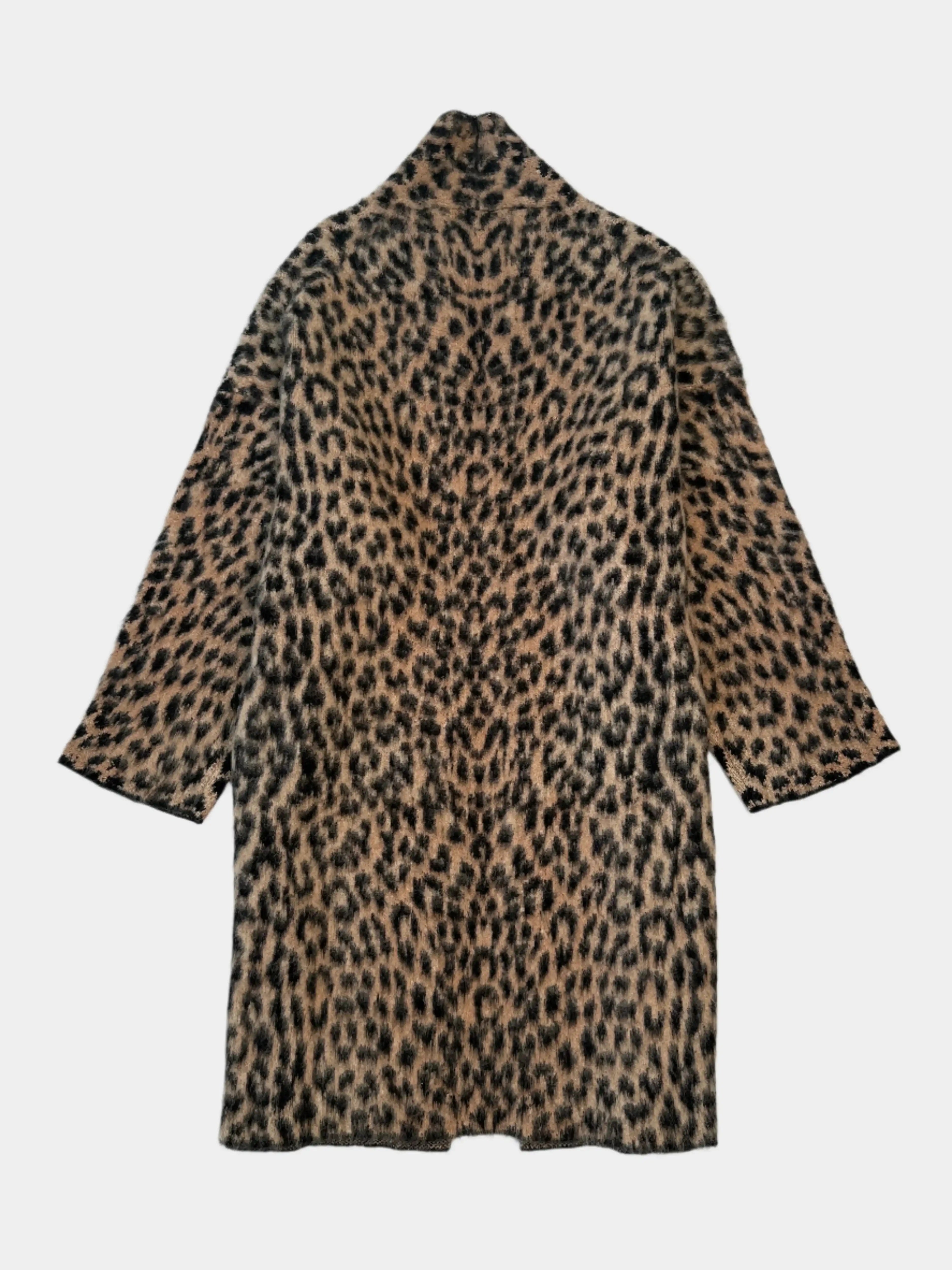 Cappotto In Maglia Effetto Pelliccia