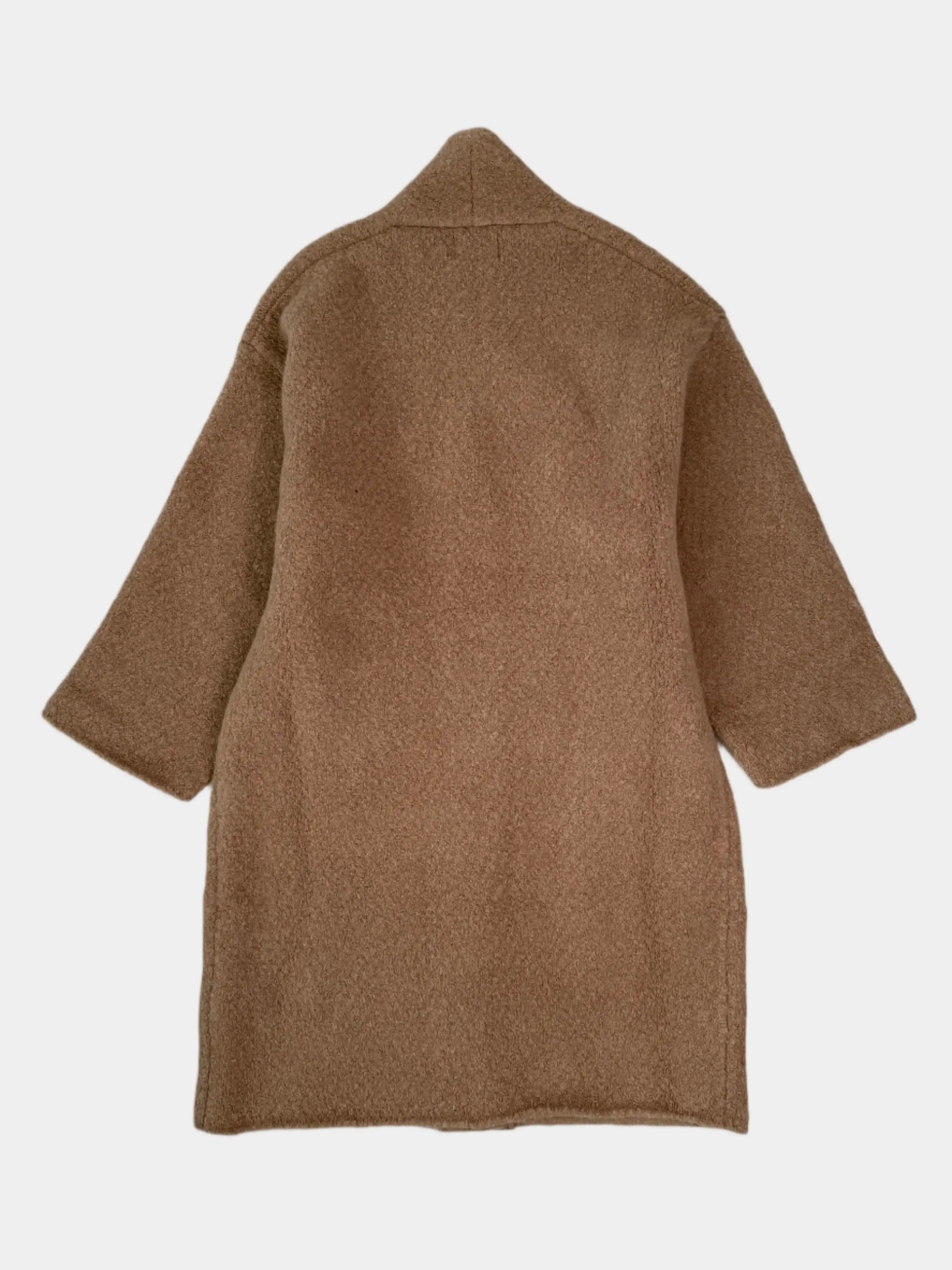 Cappotto In Maglia Beige