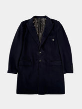 Classic Blue Coat With Logo Detail -  | dBlank