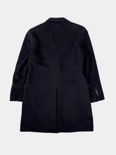 Classic Blue Coat With Logo Detail -  | dBlank