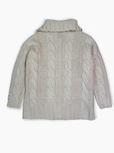 White Cable Knit Cardigan -  | dBlank