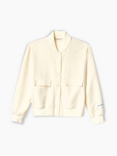White Cardigan with Front Pockets -  | dBlank