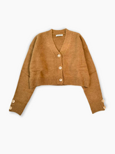 Cardigan Corto Nocciola In Maglia -  | dBlank