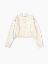Cardigan Corto Bianco In Maglia -  | dBlank