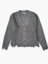 Short Grey Knit Cardigan -  | dBlank