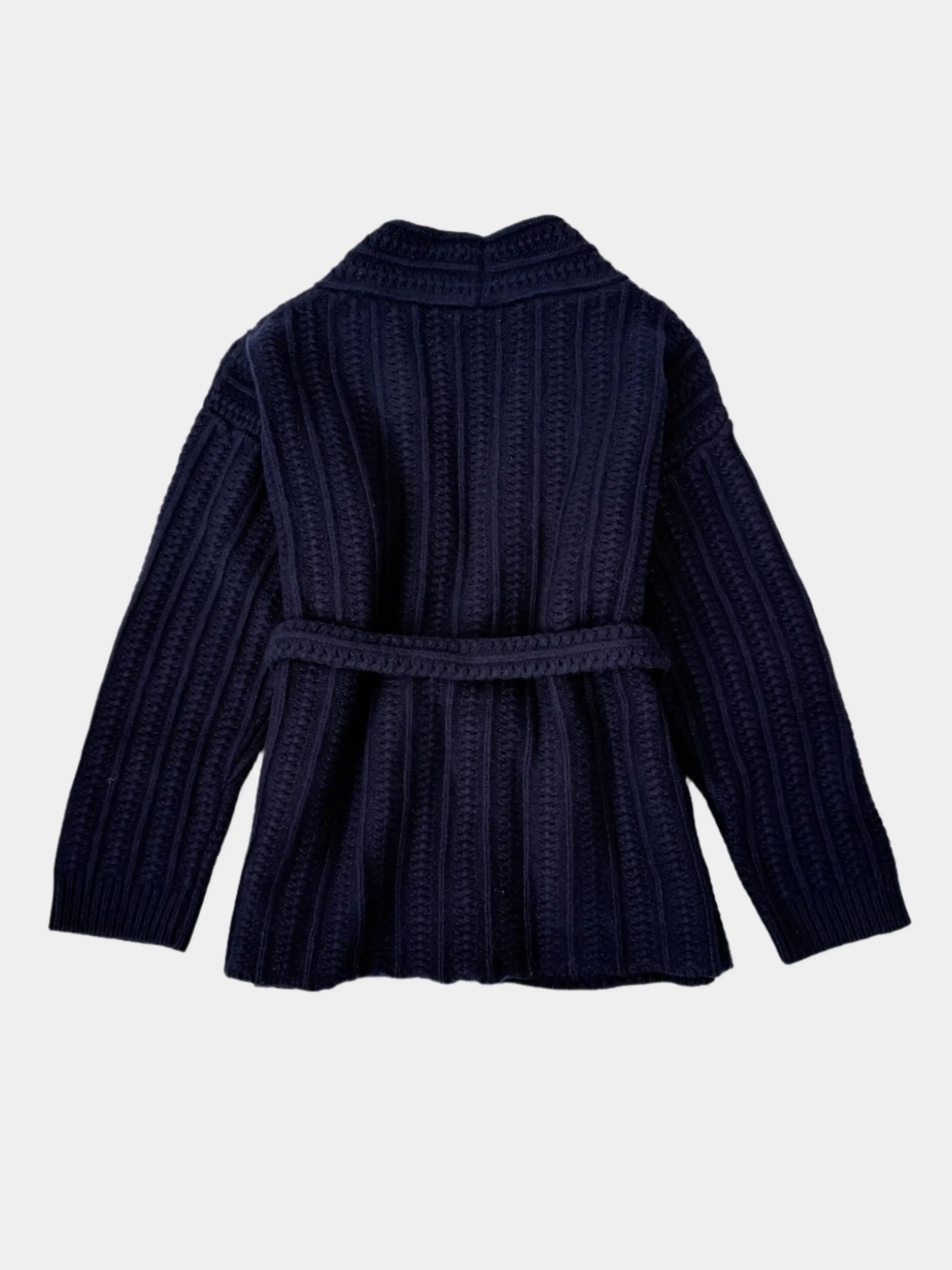 Cardigan In Maglia Con Cintura