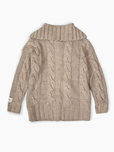 Cable Knit Cardigan with Hazelnut Label -  | dBlank